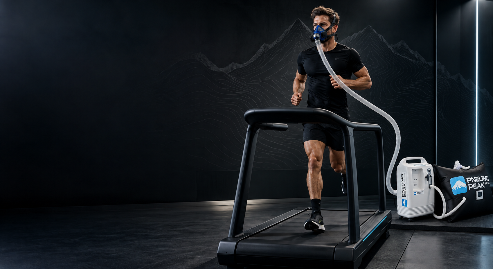 Runner training with the PneumoPeak breathing system